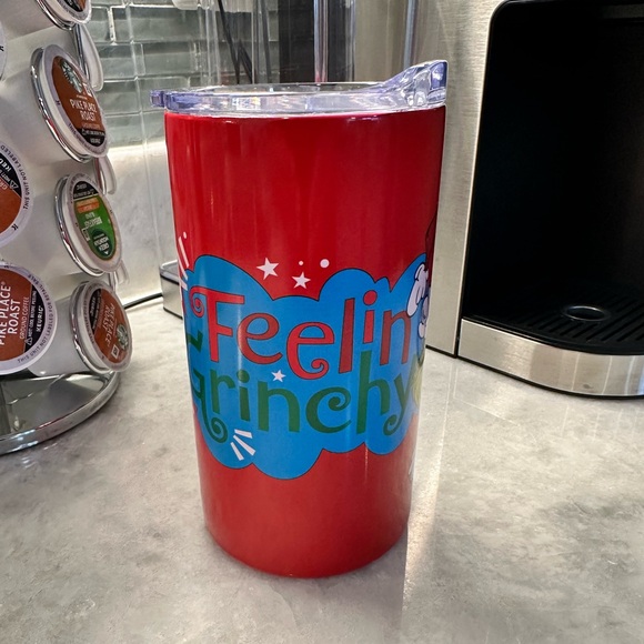 The Grinch “Feeling Grinchy” This is My Grinch Face Travel Mug - Picture 4 of 12